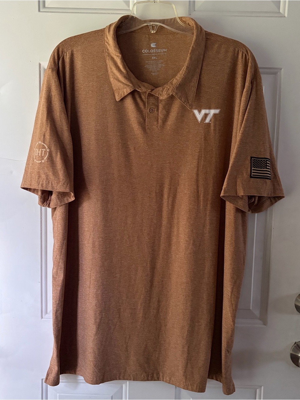 Colosseum Virginia Tech Hokies OHT Military Appreciation Polo Shirt 3XL